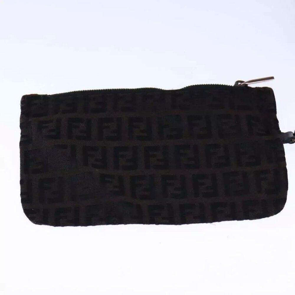 FENDI Zucchino Canvas Tote Bag Brown Auth - Picture 5 of 16